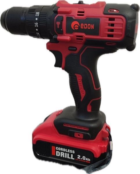 Купити Шурупокрут акумуляторний EDON AD-12K (2акум.12В 2Аг/зарядний/насадки/ударний) в Україні у Tools Store