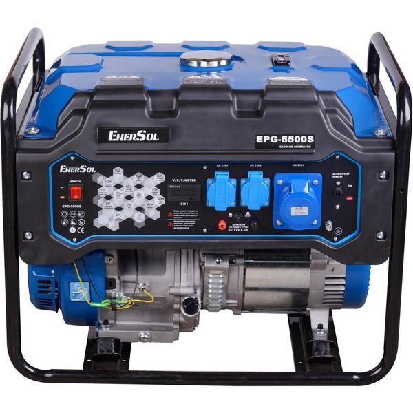 Профессиональный бензиновый генератор (электрогенератор) EnerSol EPG-5500S 5.0/5.5 кВт бензогенератор для дома EPG-5500S фото