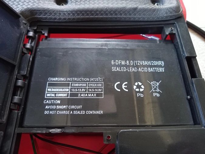 Садовый опрыскиватель аккумуляторный Vulkan HY-16L : 12 V, 8 Ah, бак 16 л, ранцевой, вес 3 кг HY-16L фото