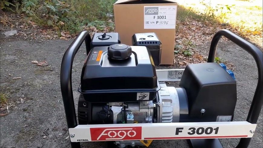 Професійний генератор бензиновий (електрогенератор) FOGO F3001 : 2.5/2.7 кВт бензогенератор для дому F3001 фото