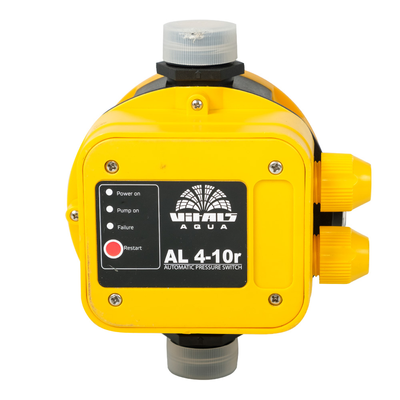 Потужний контролер тиску автоматичний Vitals aqua AL 4-10r : 2200 Вт, струм 10 А, вага 1.1 кг 123265 фото