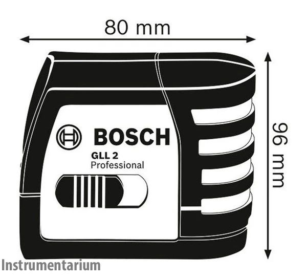 Професійний лазерний нівелір Bosch Professional GLL 2 з тримачем MM 2 : два червоних променя, 10 м (0601063A01) 0601063A01 фото