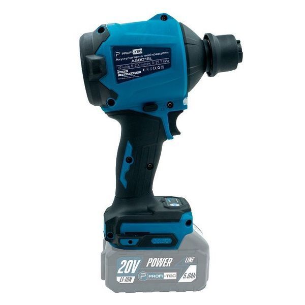 Воздуродувка аккумуляторная PROFI-TEC AS001BL 005932 (20В/каркас) 005932 фото