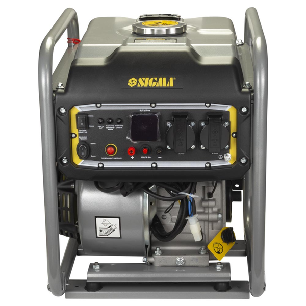 Генератор інверторний бензиновий SIGMA : 2.2/2.5 кВт, бак 7л, 4-х тактний, ручний запуск (5710821) 5710821 фото