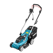 Профессиональная электрическая газонокосилка Makita ELM3320: 1200 Вт, 3400 об/мин, высота скашивания 20/40/55 ELM3320 фото