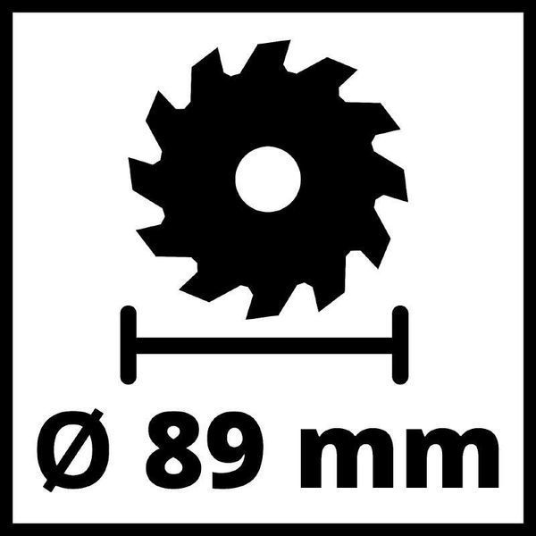 Аккумуляторная минипила дисковая (роторайзер) Einhell TE-CS 18/89 Li-Solo: с АКБ 18V 2.5Ah, диск &Oslash;89мм 4331100 4512097 фото