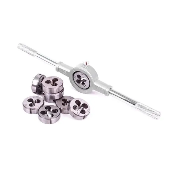 Качественный набор плашек M3-M12 и метчиков M3-M12, 20 ед. INTERTOOL SD-8020 SD-8020 фото