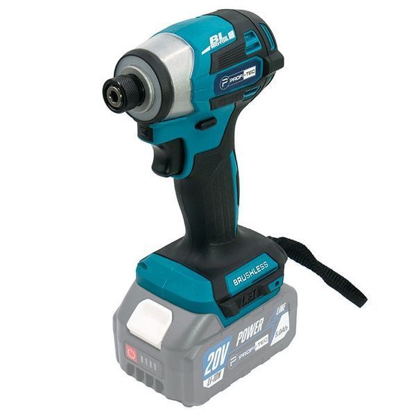 Шуруповерт аккумуляторный импульсный PROFI-TEC PID1820BL (20В/каркас/180Нм) 006107 фото