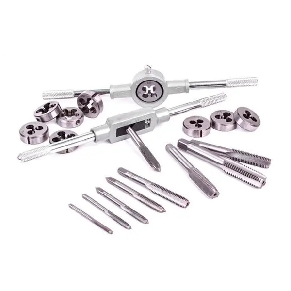 Качественный набор плашек M3-M12 и метчиков M3-M12, 20 ед. INTERTOOL SD-8020 SD-8020 фото