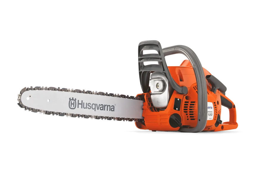 Мощная бензиновая цепная пила HUSQVARNA 120 II : двигатель 38,2 cm³, 1,4 кВт, шина 35 см, оригинал 967 86 19-03 фото