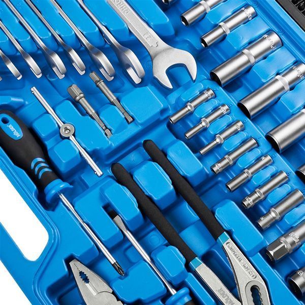 Профессиональный набор инструментов в кейсе Molder 1/2", 1/4", 3/8" 72Т, CR-V 233 единицы (MT60233) MT60233 фото