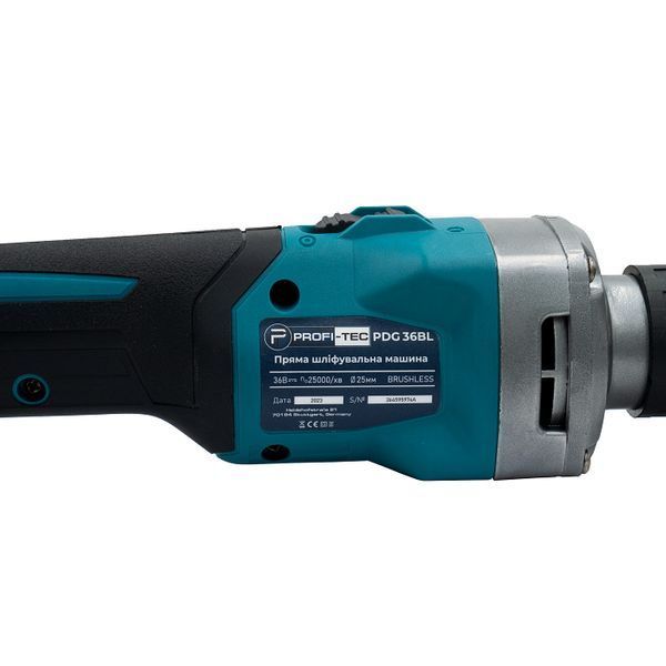 Шлифмашина прямая аккумуляторная PROFI-TEC PDG36BL (2акум.20В 5Ач/зарядный) 005456 фото