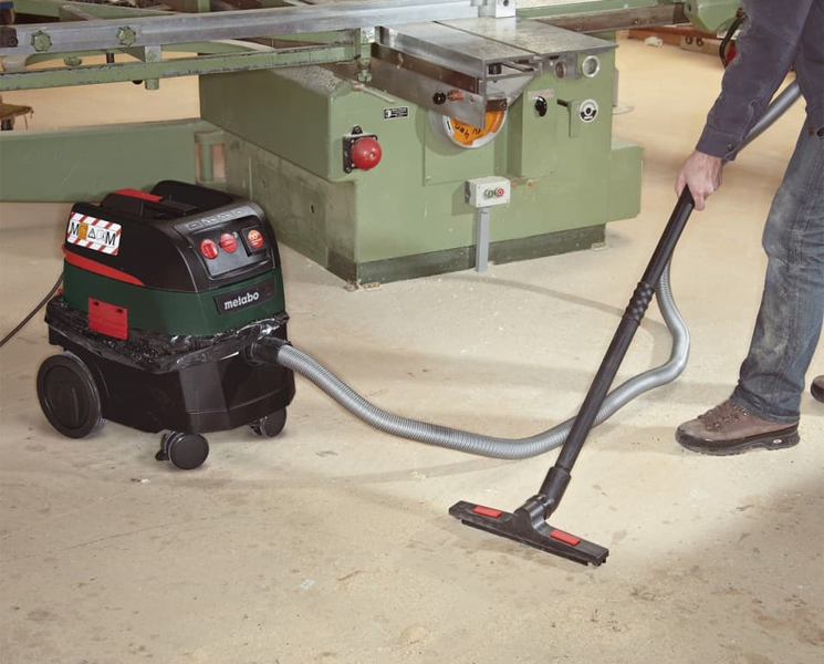 Профессиональный пылесос Metabo ASR 35 L ACP: 1400 Вт, 35 л, 248 мБар, 3660 л/мин, вес 16 кг 602057000 фото