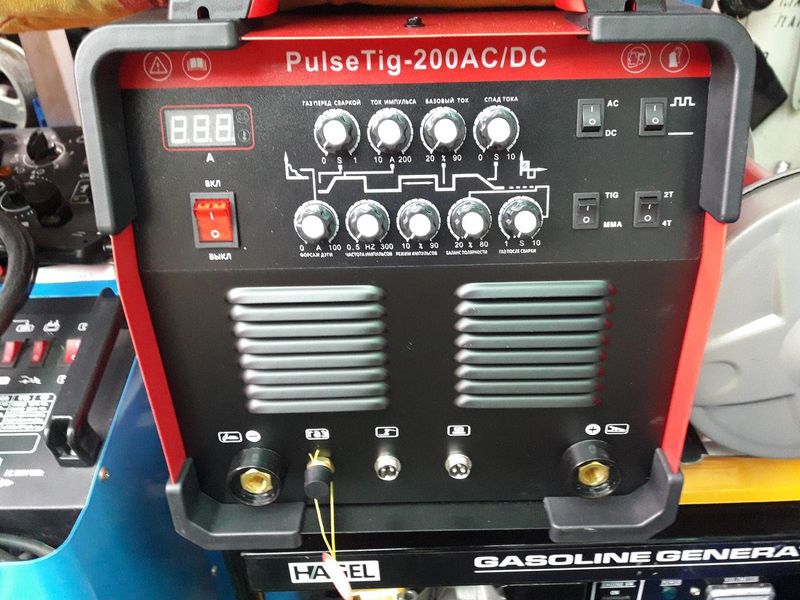 Аргонодуговой сварочный аппарат Edon PulseTig 200AC/DC, режимы ММА/TIG PulseTig 200AC/DC фото