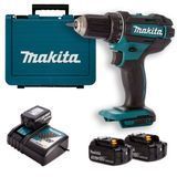 Шуруповерт аккумуляторный MAKITA DDF482RFE3 (3акум.18В 3Ач/зарядный/кейс) DDF482RFE3 фото