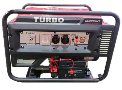 Профессиональный бензиновый генератор (электрогенератор) TURBO 15000CLE 6.0/6.5 кВт электростартер 15000CLE фото