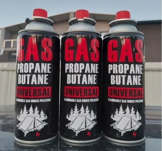 Газовый туристический баллон для горелок, плит UNIVERSAL 220г газ Universal фото