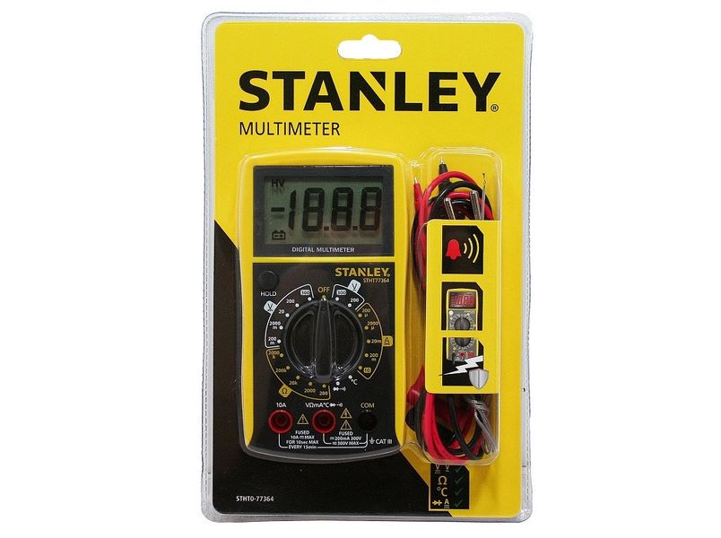Мультиметр для измерения электрических параметров цифровой Stanley: 0 - 300V (STHT0-77364) STHT0-77364 фото