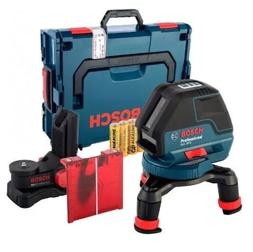 Купити Професійний лазерний нівелір Bosch GLL 3-50 + BM1 + L-BOXX (0601063802) : 4 батареї 1,5 В LR6, вага 0.94 кг, кейс в Україні у Tools Store