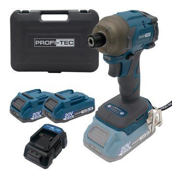 Купити Шурупокрут акумуляторний імпульсний PROFI-TEC PPID2620 007132 (2акум.20В 2Аг PT2020VX/зарядний/кейс/260Нм) в Україні у Tools Store