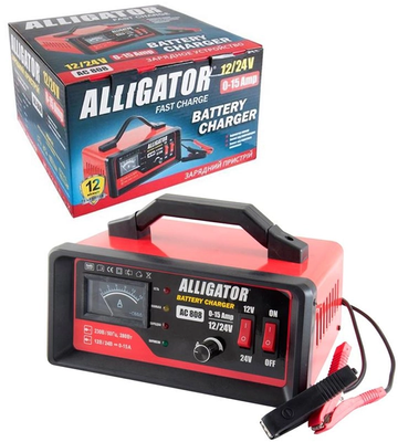 Мощное зарядное устройство Alligator AC808 : 12/24 В, 15 А, 150 Ач AC808 фото