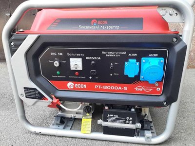 Професійний генератор бензиновий (електрогенератор) Edon PT-13000A-S : 11.5/12.0 кВт бензогенератор для дому PT-13000A-S фото