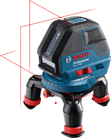 Професійний лазерний нівелір Bosch GLL 3-50 + BM1 + L-BOXX (0601063802) : 4 батареї 1,5 В LR6, вага 0.94 кг, кейс 0601063802 фото