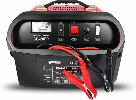 Потужний автомобільний зарядний пристрій для акумулятора CB-20FP Forte : 12/24 V, 240 А·год CB-20FP фото