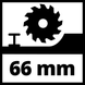 Потужна пила циркулярна Einhell TE-CS 190/1 : 1500 Вт, 6000 об/хв, глиб.різу при 90&deg;/45&deg; 66 мм / 48 мм - фото товару 4331005