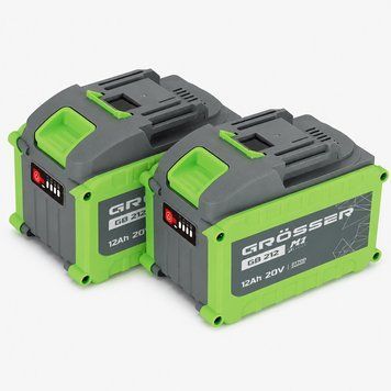 Купити Акумуляторна батарея Grosser 12А GB 212 (20V, 12Аh 2шт) (G0348/2) в Україні у Tools Store