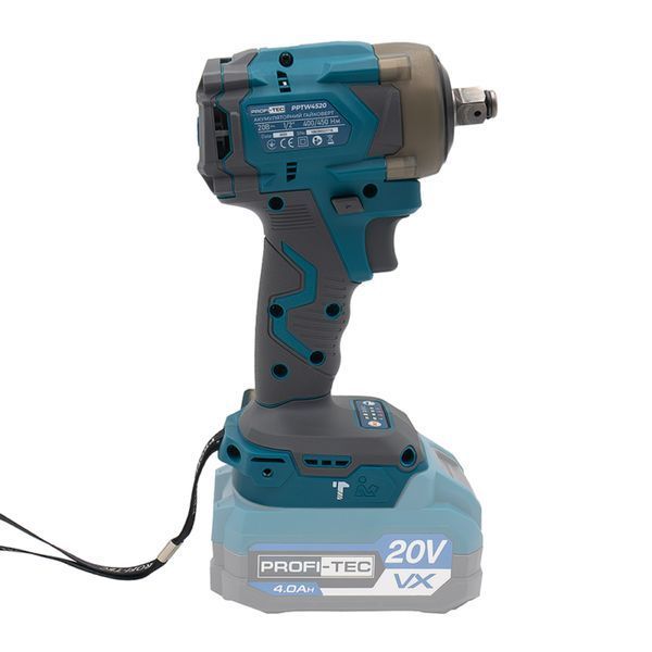 Гайковерт аккумуляторный PROFI-TEC PPTW4520 007131 (2акум.20В 4Ач/зарядный/кейс/450Нм) 007131 фото