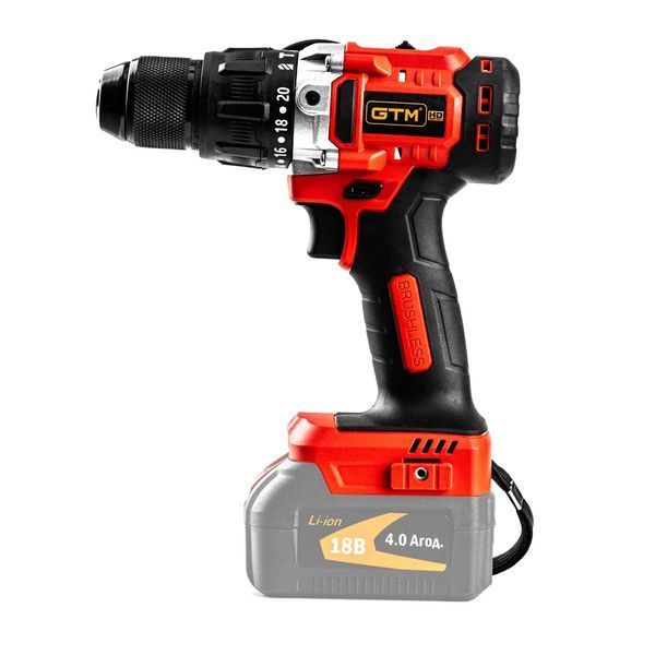 Аккумуляторный ударный шуруповерт GTM DSI18/80BL (без аккума и зарядки) 3094 фото