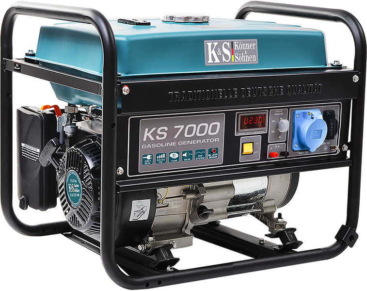 Професійний генератор бензиновий (електрогенератор) Konner&Sohnen KS 7000 : 5.0/5.5 кВт бензогенератор для дому KS 7000 фото