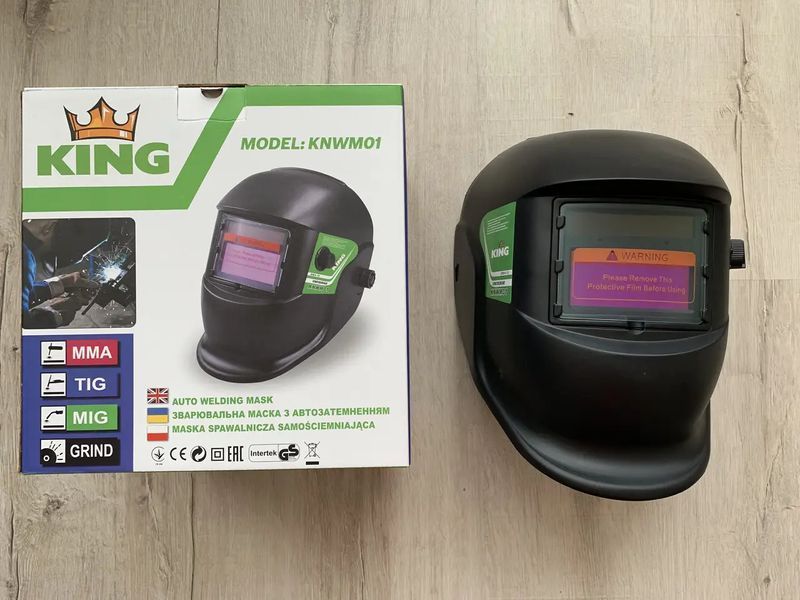 Купити Маска зварювальника з автозатемненням E.C. KING KNWM01 в Україні у Tools Store