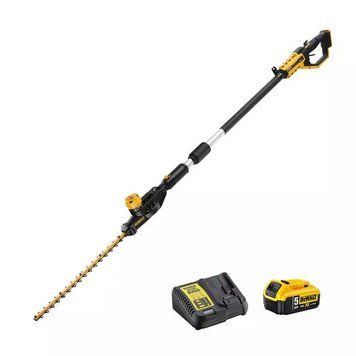 Купити Професійний кущоріз акумуляторний безщітковий зі штангою DeWALT DCMPH566P1 : з АКБ 18V 5.0Ah, довжина ножа 55см в Україні у Tools Store