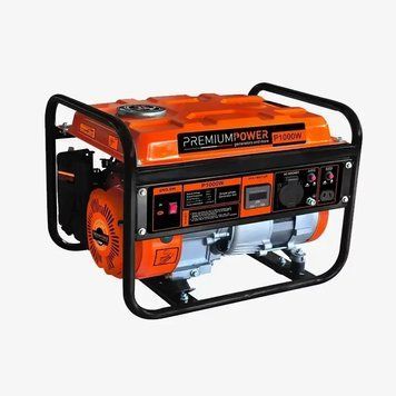 Купити Професійний генератор бензиновий (електрогенератор) Premium Power P1000W : 1.1/1.2 кВт бензогенератор для дому в Україні у Tools Store