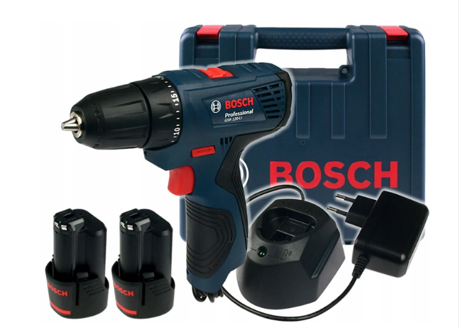 Акумуляторний шуруповерт Bosch GSR 120 LI (06019G8000): 30/13 Нм, 1300 об/хв, 2 Акб 12 В / 2 Ач Li-ion,1 кг 06019G8000 фото