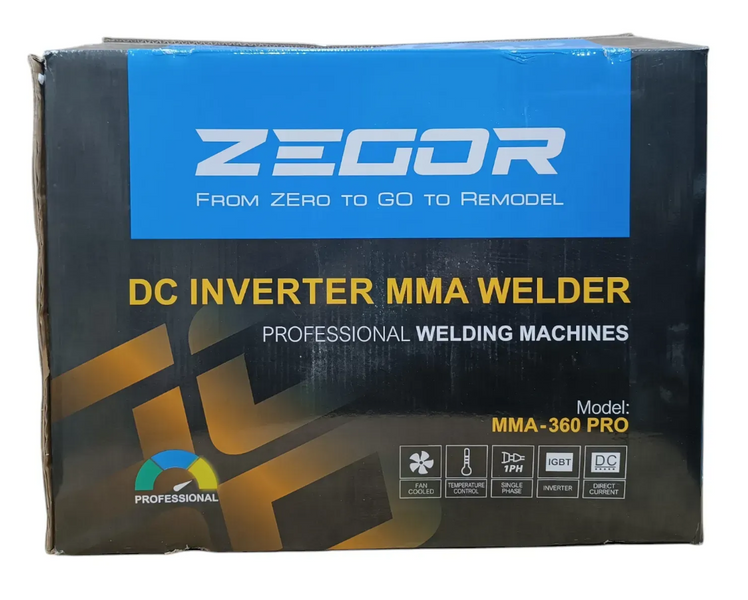 Сварочный аппарат ZEGOR IGBT MMA-360 PRO: 6.2 кВт, 20 - 360 А MMA-360 PRO фото