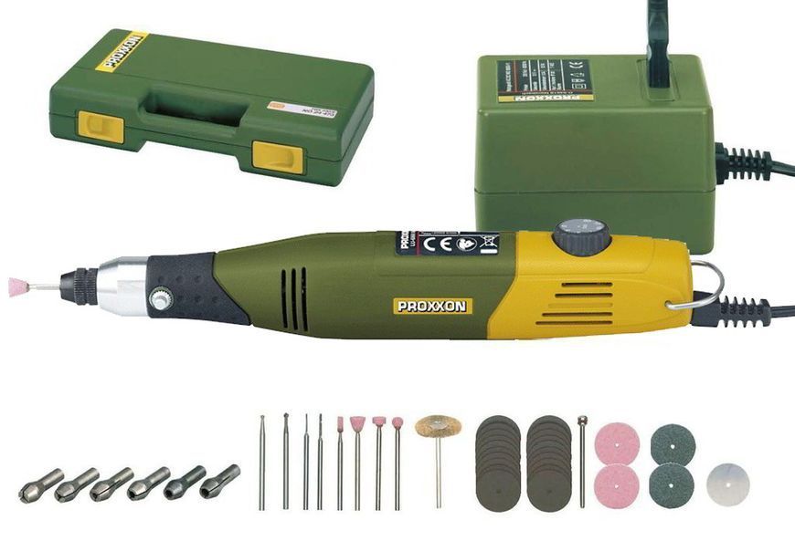 Купити Високоточна бормашина (гравер) Proxxon Micromot 60/E (28515), Кейс, 34додаткових насадки, Німеччина в Україні у Tools Store