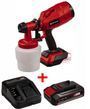 Акумуляторной краскопульт Einhell TC-SY 18/60 Li - Solo + акб 18V 2,5 Ah + зарядное 4260025, 4512097 фото
