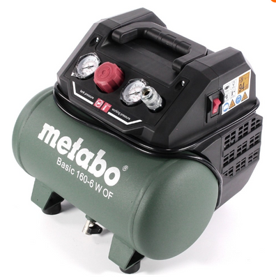 Компрессор переносной Metabo Basic 160-6 W OF (601501000): 160 л/мин., 900Вт, 6 бар 601501000 фото