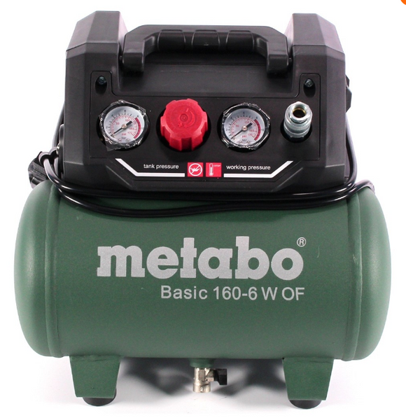 Купити Компресор переносний Metabo Basic 160-6 W OF (601501000): 160 л/хв., 900Вт, 6 бар в Україні у Tools Store