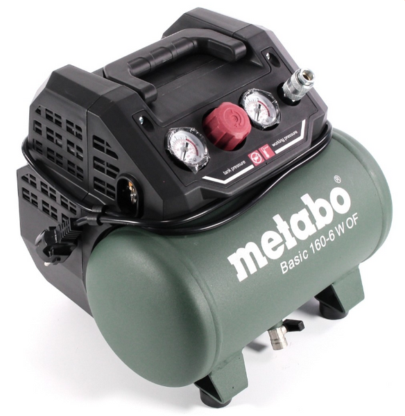 Купити Компресор переносний Metabo Basic 160-6 W OF (601501000): 160 л/хв., 900Вт, 6 бар в Україні у Tools Store