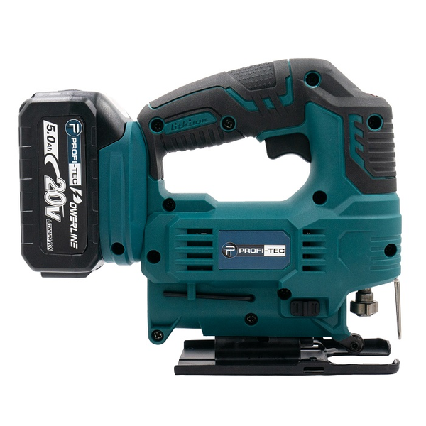 Аккумуляторный лобзик PROFI-TEC PGS2080BL POWERLine: с АКБ 20V 4.0 Ah 007069 фото