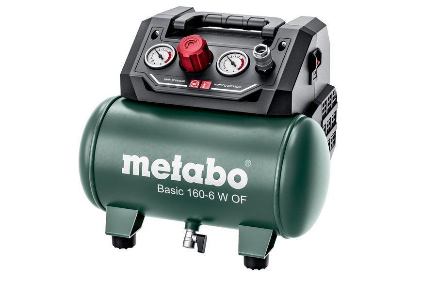 Купити Компресор переносний Metabo Basic 160-6 W OF (601501000): 160 л/хв., 900Вт, 6 бар в Україні у Tools Store