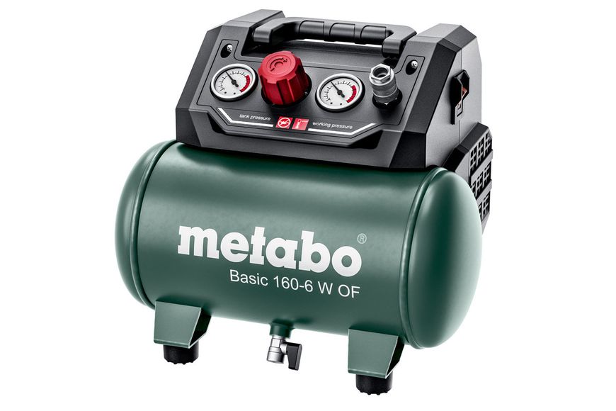 Компрессор переносной Metabo Basic 160-6 W OF (601501000): 160 л/мин., 900Вт, 6 бар 601501000 фото