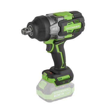 Купити Гайкокрут акумуляторний GROSSER GTW 1800 (20В/каркас/1800Нм/ 3/4") в Україні у Tools Store