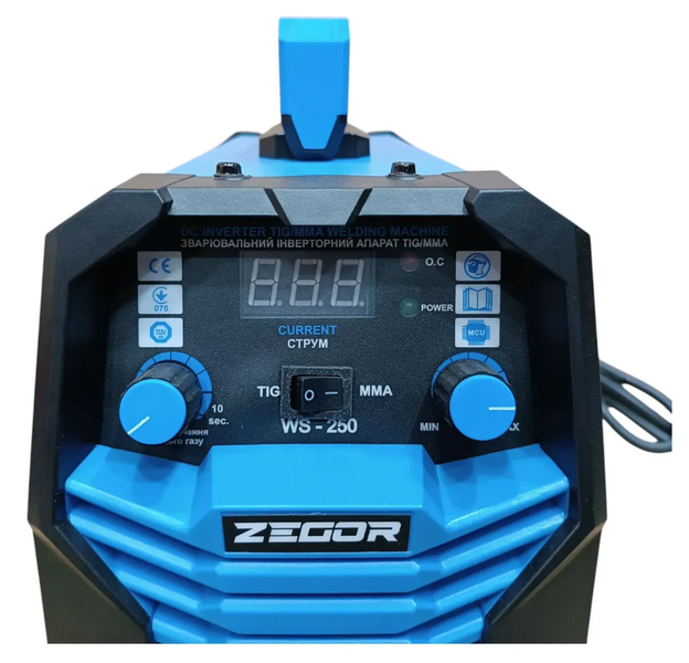 Купити Апарат аргонодугового зварювання ZEGOR WS-250 (TIG) в Україні у Tools Store