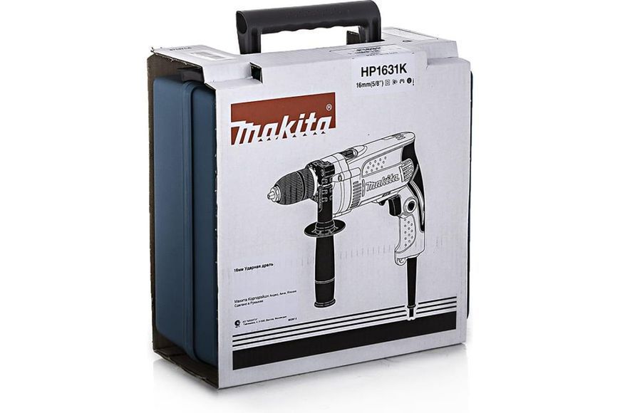 Купити Професійна дриль електрична ударна (електродриль) MAKITA HP1631K : 710 Вт, 1.5-13мм сверло, 2 кг в Україні у Tools Store