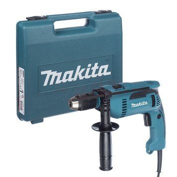 Купити Професійна дриль електрична ударна (електродриль) MAKITA HP1641K : 680 Вт, 1.5-13мм сверло, 2 кг в Україні у Tools Store
